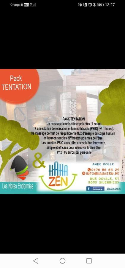 Walcourt Maison D'Hote Les Notes Endormies Suite Le Refuge المظهر الخارجي الصورة
